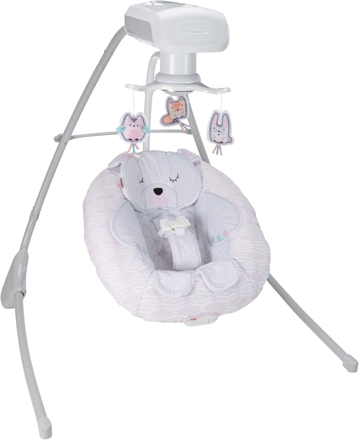 fisher price swing pink elephant