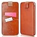 KAVAJ iPhone 8/7 / 6S / 6 Plus Holster Case Leather Miami Cognac-Brown Slim-Fit Pouch Leather Holster iPhone 8 Plus Wallet-Case Genuine Leather Cover with Business Card Holder Apple iPhone8 Plus