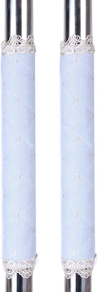 DUOYIZI Lace Refrigerator Door Handle Covers Handmade Decor Handles Antiskid Protector Gloves for Fridge Oven Keep Off Fingerprints,Liquid,Oil Stain,Food Spot,WGU2ANG,2 Pieces