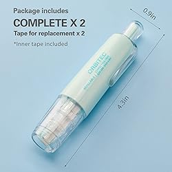 BITOSEE Refillable Retractable Quick Dry White Out