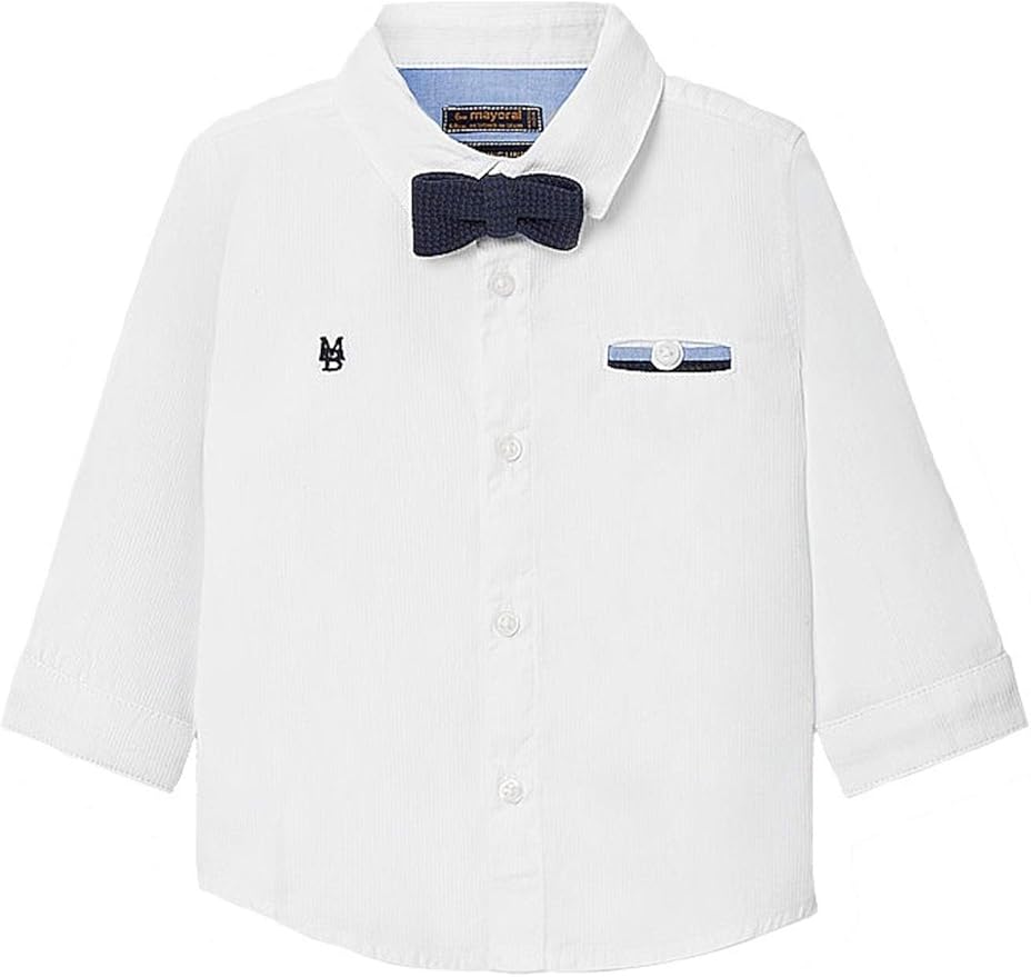 Mayoral L/s Dress Shirt for BabyBoys 2129, White Clothing