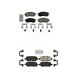 AmeriBRAKES Front Rear Ceramic Disc Brake Pads Kit