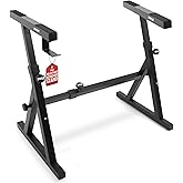 PYLE Keyboard Stand – Universal Heavy-Duty Z Style Piano Stand, Adjustable Height & Width, Very Sturdy Portable & Foldable Di