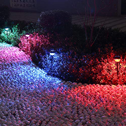 Vorally Solar Landscape Lights Outdoor Solar Pathway Lights Color Change Solar Garden Lights for Lawn, Patio, Yard, Walkway, Driveway (2 Pack) - Thumbnail 5