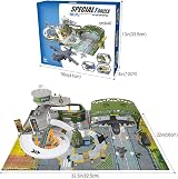 Veluoess Military Combat Set Army Base Tank Plane Helicopter Educational Toy view 7