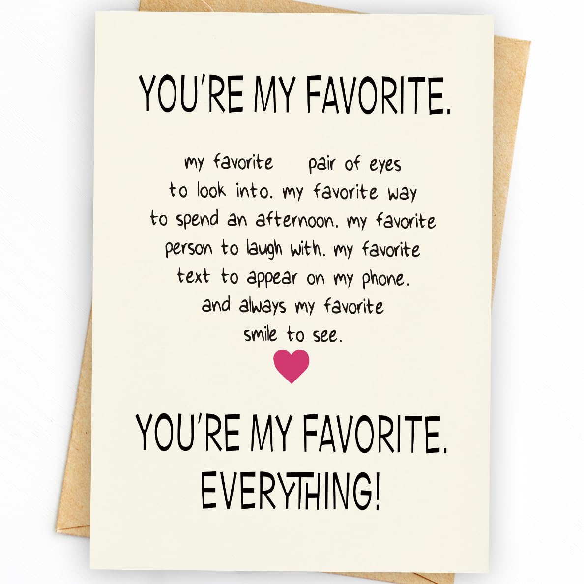 Anniversary Card for Husband, Birthday Card Him, Funny Greeting Card for Men & Boyfriend, Premium 400gsm Cardstock