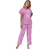 weVSwe Womens Pajamas Set Two Piece Short Sleeve Long Pants Outfits Casual Sleepwear Pullover Top Comfy Loungewear Set S-XXL