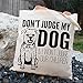 Pet Studio Art Don't Judge My Dog Tote Bag