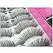 Laimeng,10Pairs Fashion Natural Handmade Long False Black Eyelashes Makeup