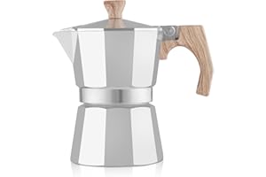 wedrink Stovetop Espresso Maker 3 Cups Moka Pot Cuban Coffee Maker Stovetop Coffee Maker Moka Italian Espresso