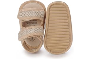 COSANKIM Infant Baby Boys Girls Summer Sandals Non Slip Soft Sole Toddler First Walker Crib Shoes (0-18 Months)