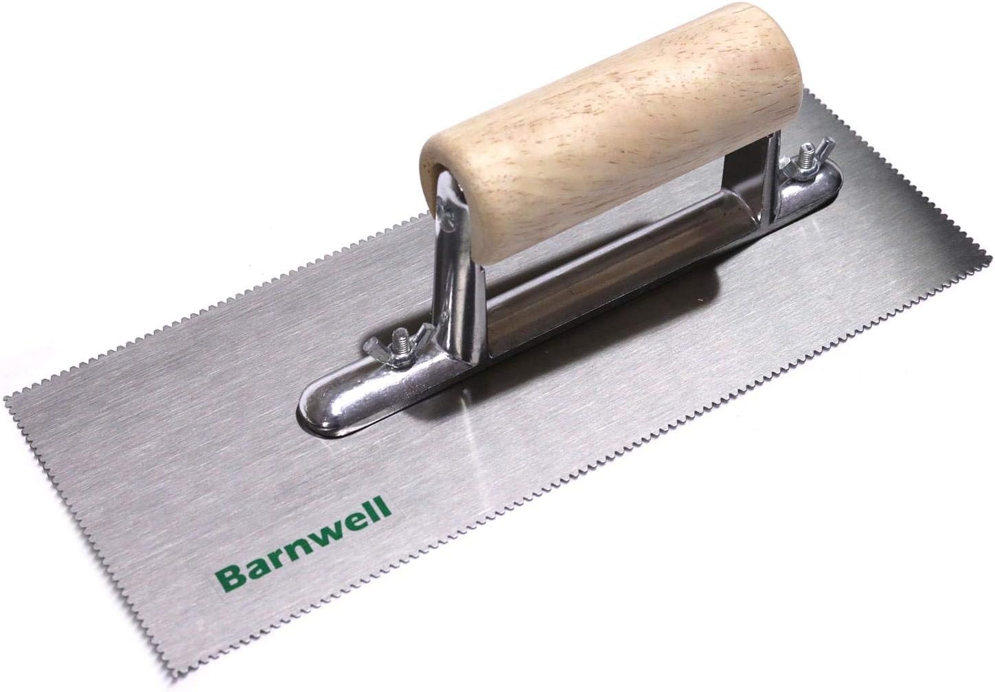 Barnwell Adhesive Trowel 1.5mm V Notched Blade with Wooden Handle