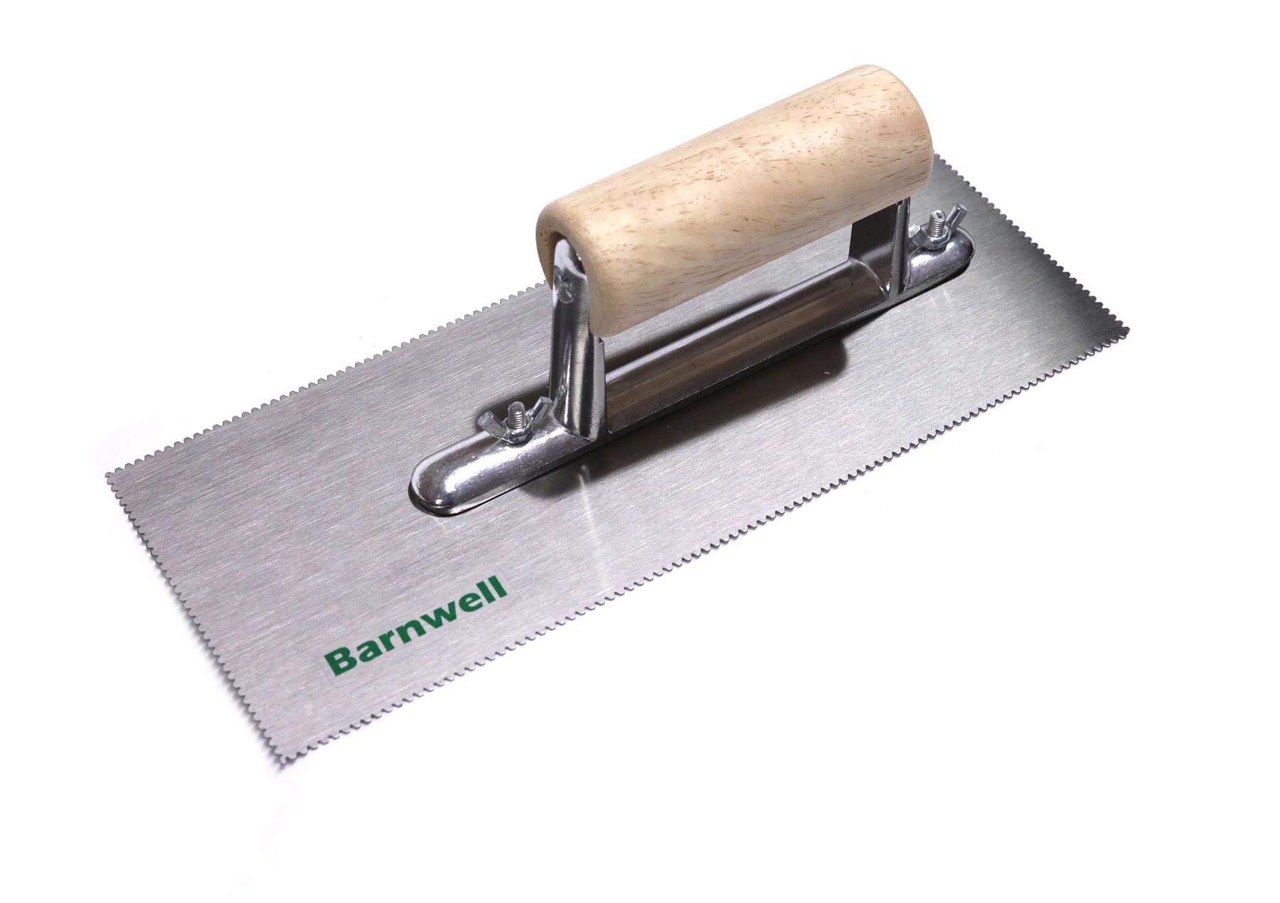 Barnwell Adhesive Trowel - A2 Amtico V Notched Blade with Wooden Handle Spreader