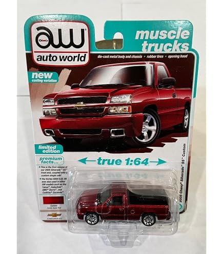 Amazon.com: Auto World 1981 Chevy Silverado Fleetside Lowered