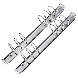 Moterm 2 Pieces 6-Hole Ring Binder Mechanisms