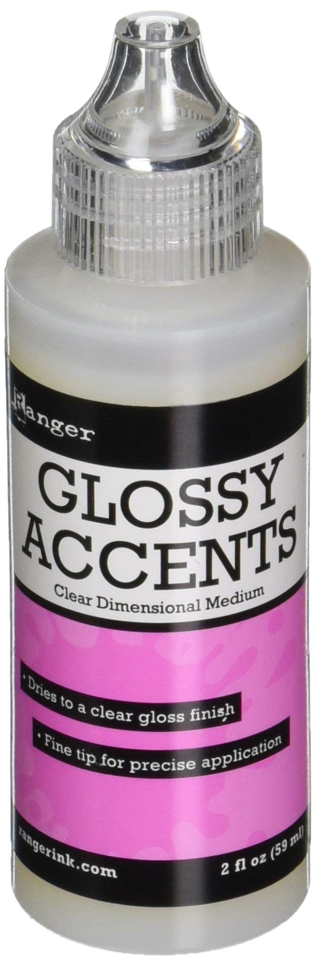 Ranger GAC17042 Glossy Accents Clear Plastic Varnish, 59 ml