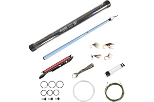 EUPHENG Aventik FreshStart Tenkara Rod in 7ft/8ft, Complete Beginner Tenkara Rod Kit, 24T Carbon Fiber, Easy to Cast Flexible Durable Lightweight and Compact