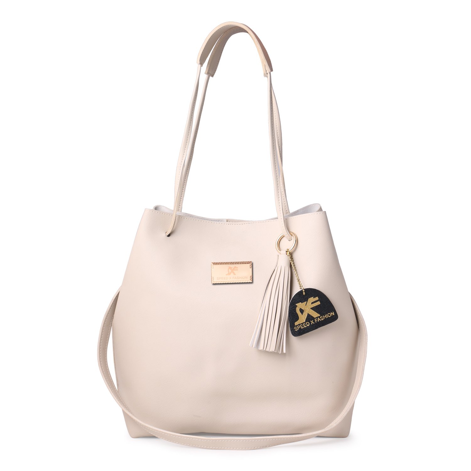 speed x fashion women's shoulder bag (beige, sb-851lk)
