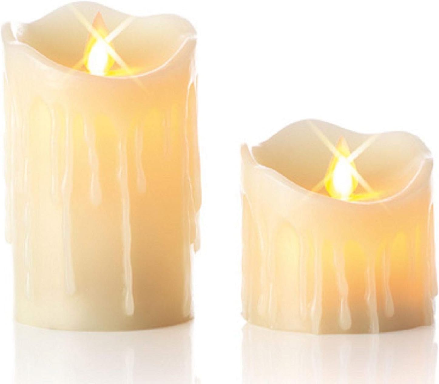JML Miracle Flame FLAMELESS Flickering Battery Operated Real Wax