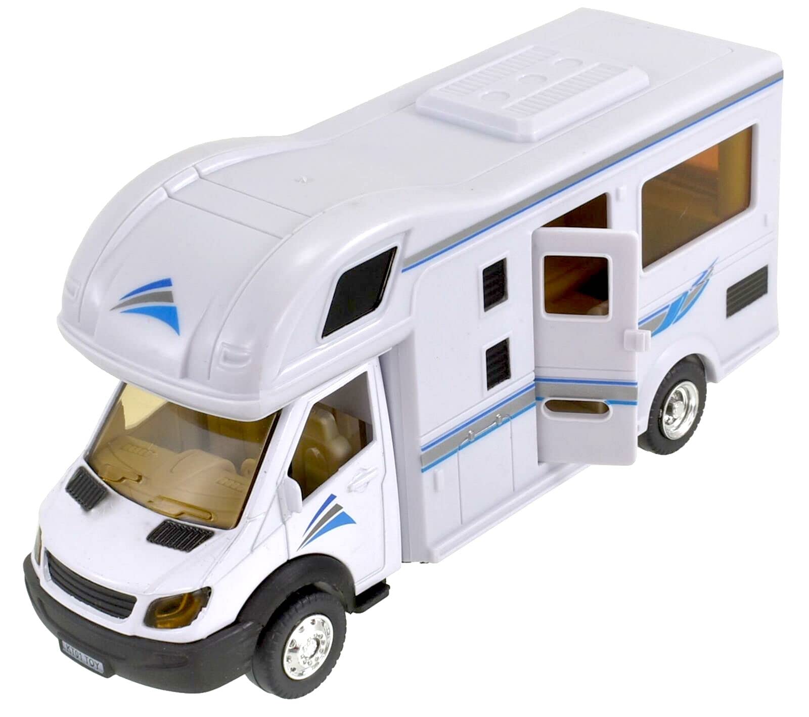 Celino® White Motorhome Camper Van Diecast Kids Vehicle Toy Boys Toys Gift 1:40 Scale