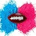 Winsharp Gender Reveal Football with Both Pink & Blue Powder | Baby Boy or Girl Gender Reveal American Footballs with Voting Stickers
