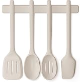 bella 5 Piece Tool Set with Magnetic Rack, Non-toxic, Food-grade, Oatmilk