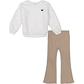 Juicy Couture girls 2pc Faux Fur Top Legging Set