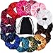 Bememo 28 Pieces Hair Scrunchies Elastics Velvet Scrunchies Set Hair Bands Scrunchies Scrunchy Hair Ties Ropes for Women or Girls Hair Accessories