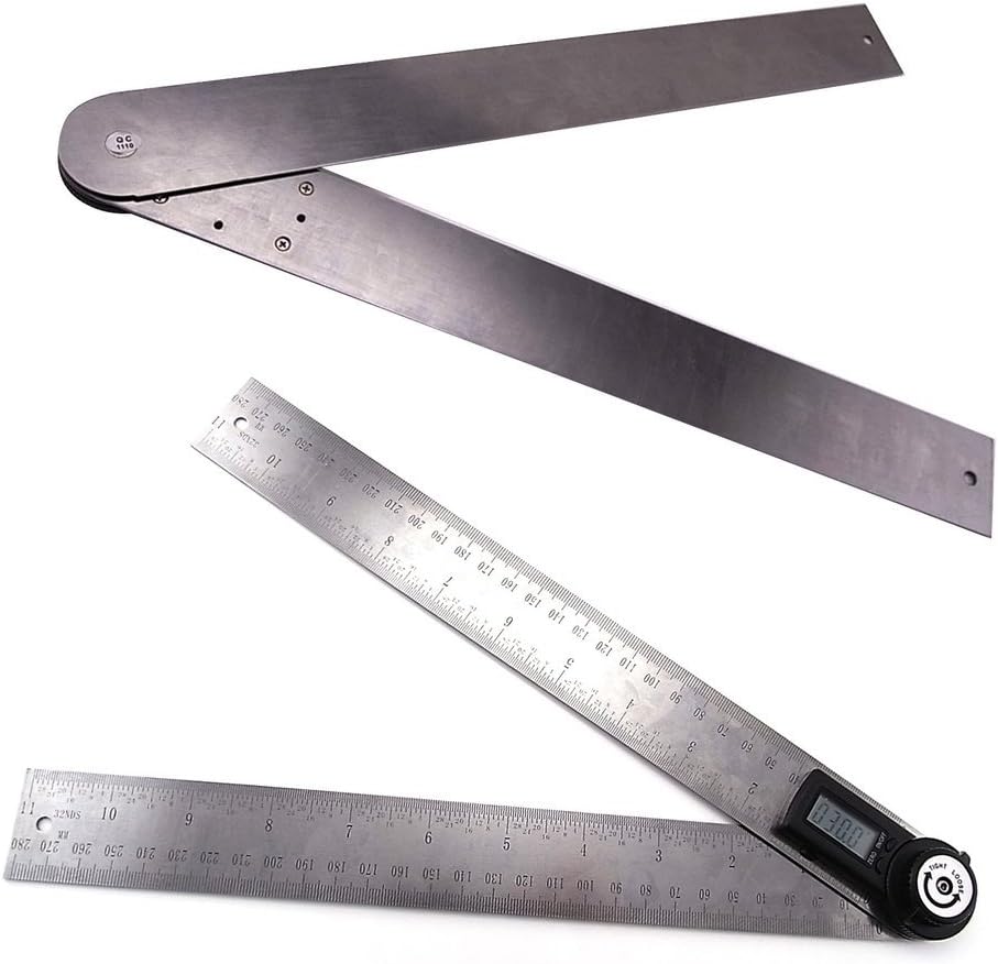 600mm 2 in1 Digital Angle Finder Meter Protractor Goniometer Ruler 360° Measurer AR300