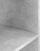 vidaXL Engineered Wood Aquarium Stand Concrete Grey 3-Tier Display view 4