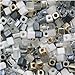 Miyuki 4mm Glass Cube Beads Color Mix Apparition Grey Ghost 10 Grams