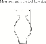 Homesmart 10x Large Tool Spring Clips Heavy Duty Hangers Narrow Base Storage view 2
