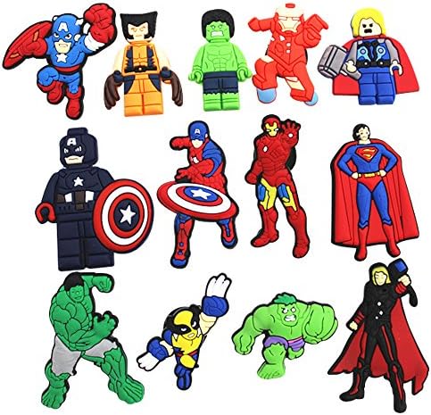 13pc Shoe Charms for shoes & Bracelet Wristband Kids Party Birthday Gifts #070