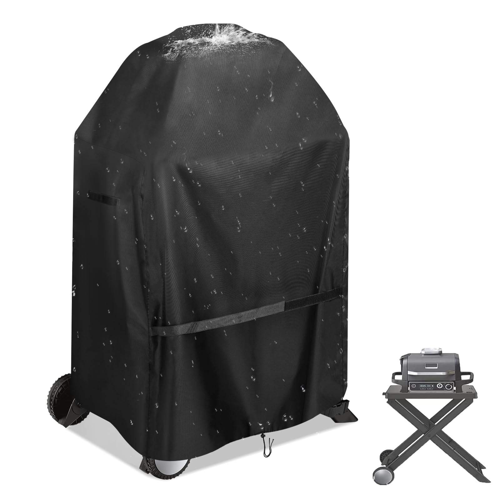 Kingling Grill Cover Fits for Ninja Woodfire Outdoor Grill (OG701 Grill) BBQ Cover, Waterproof and Dustproof Protective Cover (Cover Only)