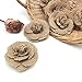 6pcs Hessian Burlap Small Flowers Rustic Wedding Craft Making Decor 4.5CM