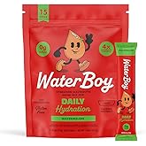 Waterboy Daily Hydration | 1,570mg Electrolyte Powder Packets | No Sugar, All Natural, Gluten Free, Zero Calories | 15 Drink Stick Mixes (Watermelon)