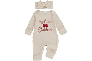 Socutebabe My First St Patricks Day Baby Girl Outfit Newborn St Pattys Day Onesie Waffle Knit Sweater Romper And Headband