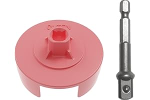 ONTEN Power Adapter Compatible with Sentro Knitting Machine,Crank Handle Adapter for Knitting,Adapter with Hex Steel Bit Compatible with Sentro 48/40/22 and Jamit,Screwdriver Attachment for Knitting (Pink)