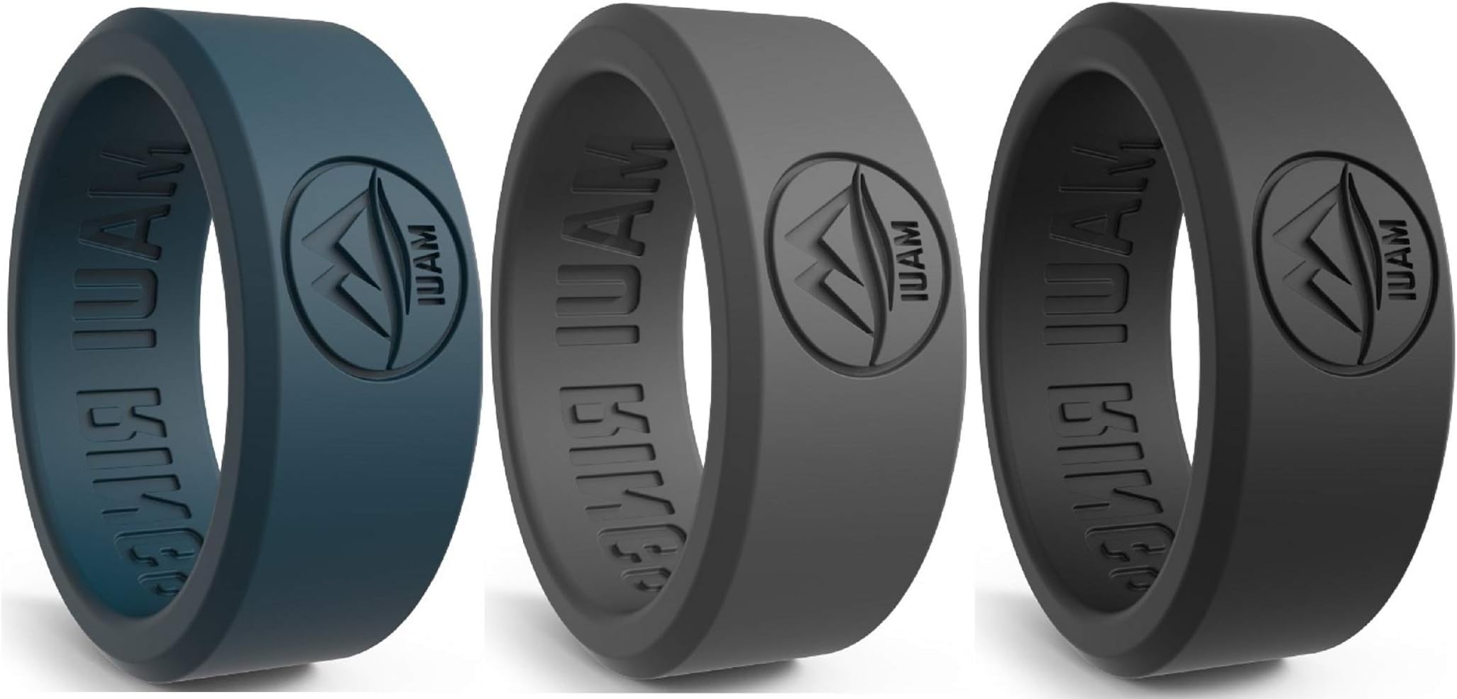 Silicone Wedding Ring for Men Solid Style Engagement Rings Silicone Wedding Band for Men Mens Ring Men Wedding Band Safe Ring for Athletes Sport Gym