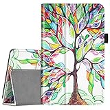 Fintie Folio Case for All-New Amazon Fire 7 Tablet (9th Generation, 2019 Release) - Slim Fit PU Leather Standing Protective Cover with Auto Wake/Sleep, Love Tree
