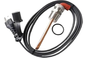 VANORM Engine Block Heater for Ford, Mercury, Lincoln, International, Caterpillar, Detroit Diesel, Hino, Mack, Nissan, 3/4" NPT Thread, CSA Approved, 120 Volts, 1000 Watts