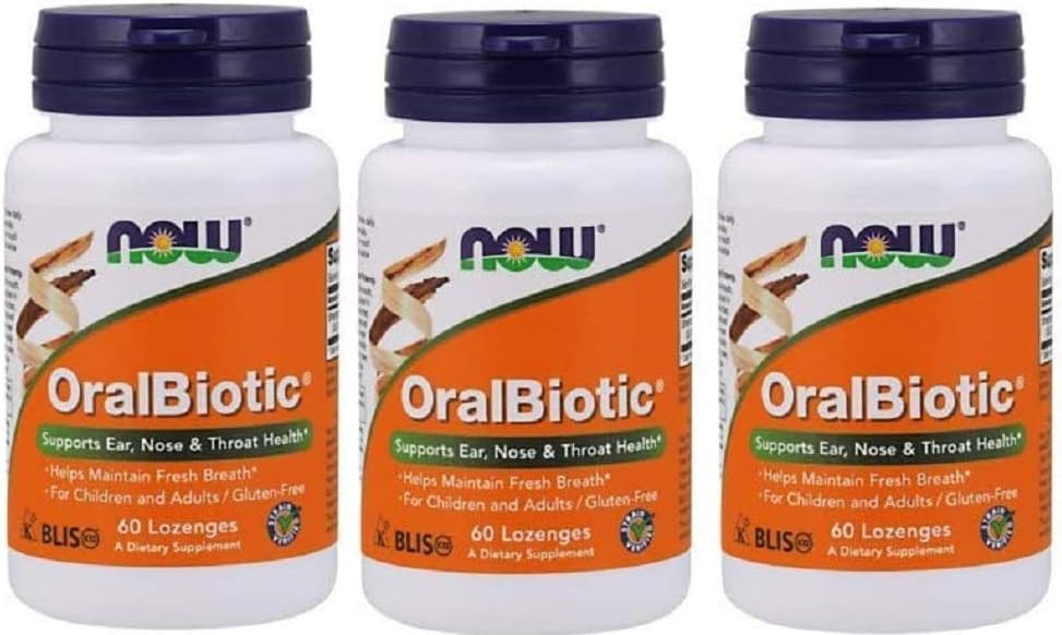 Amazon.com: NOW Foods - Oralbiotic Blis K12(R) 60 Loz (Pack of 3 ...
