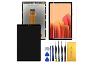 AOHCKAY Touch Screen Digitizer Replacement for Samsung Galaxy Tab A7 Lite 2021 SM-T220 T220N with Tools Adhesive Tempered Glass （Black）