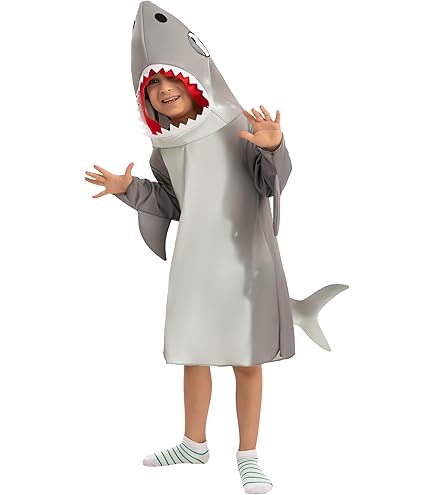 Fai Da Te Bambino Vestito Squalo Carnevale Shark Costume Dress
