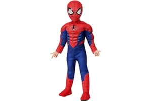 Spirit Halloween Marvel Toddler Spider-Man Muscle Suit Costume, Officially licensed, Superhero Outfit, Padded Jumpsuit