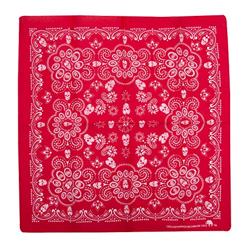 Original Elephant Brand Bandanas 100% Cotton 5 Pack (Skulls)