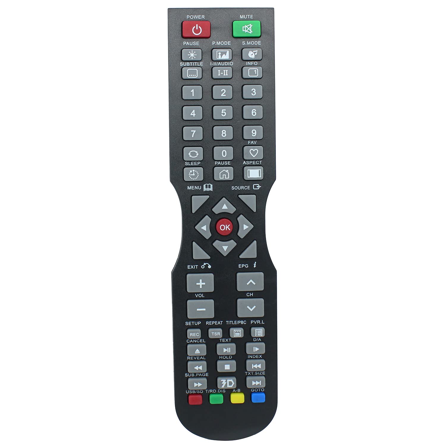 Replacement QT1E Remote Control for Soniq TV also Compatible with QT155 QT166 QT138