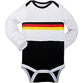 Cnins Sporty Baby Bodysuit - Long Sleeve Soccer-Themed Unisex Infant Romper 0-18 Months