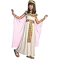 Morph Pink Cleopatra Costume for Girls, Egyptian Dress, Greek Goddess Outfit for Kids, Halloween Dress-Up