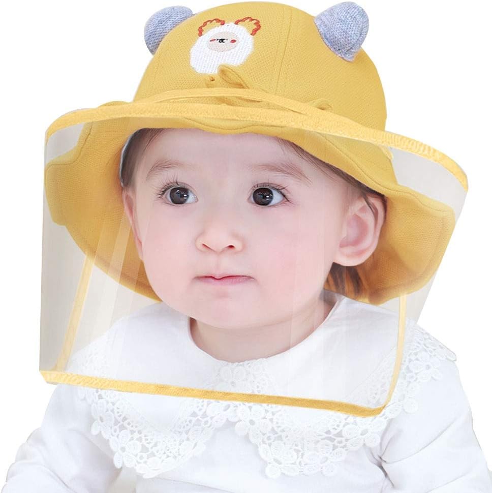 baby hat with shield